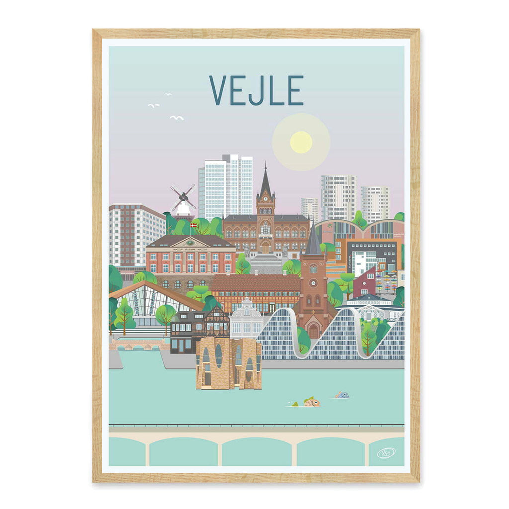 Vejle plakat - gave byplakat