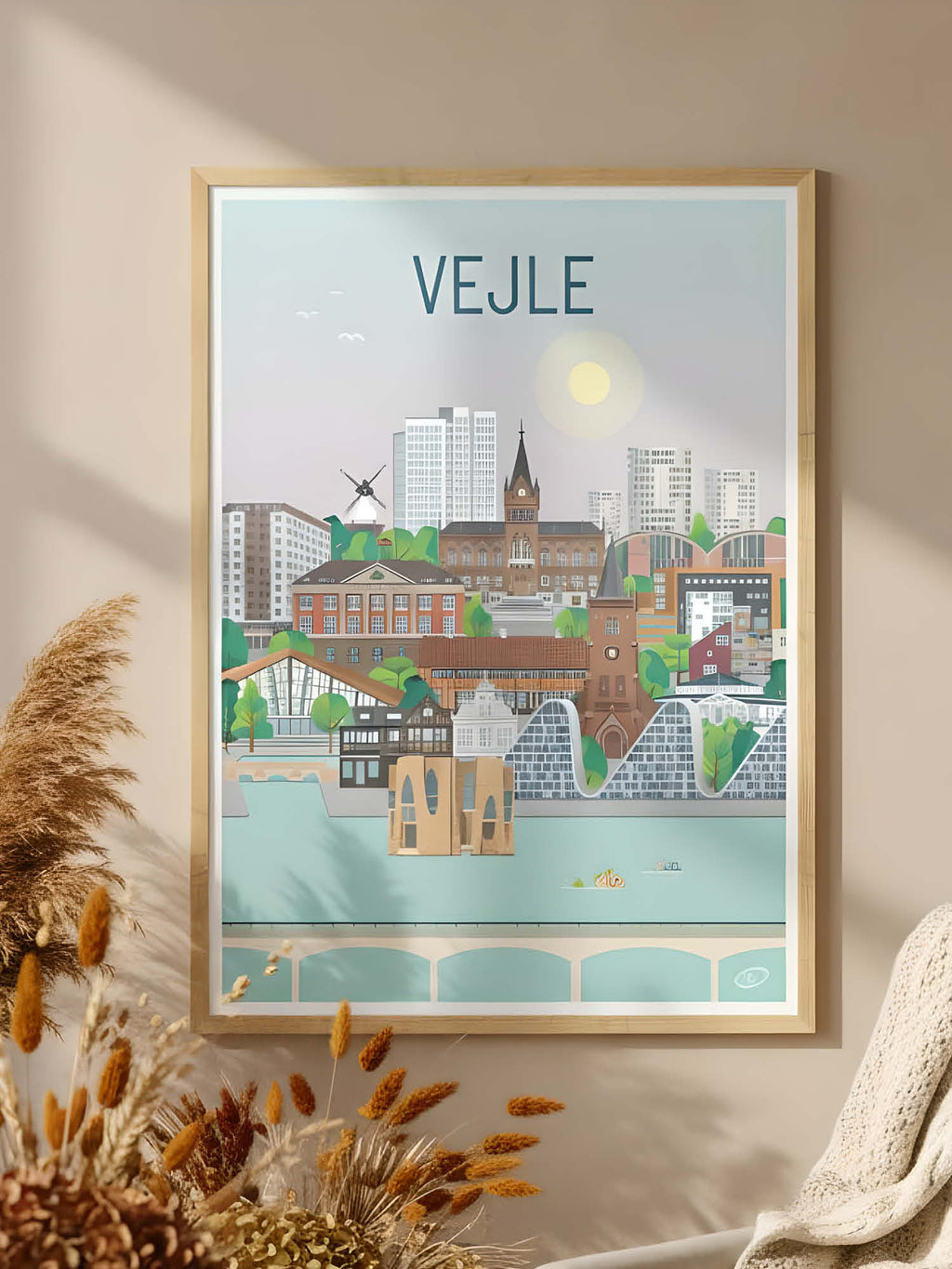 Vejle plakat - gave byplakat